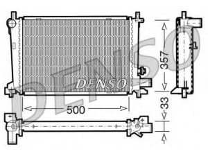 DENSO DRM10039 radiatorius, variklio aušinimas 
 Aušinimo sistema -> Radiatorius/alyvos aušintuvas -> Radiatorius/dalys
1012954, 96FB8005HD, 1E0515200