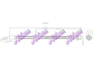 Brovex-Nelson H4636 stabdžių žarnelė 
 Stabdžių sistema -> Stabdžių žarnelės
9008094068, 9094702659, 9094702798