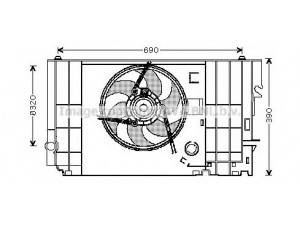PRASCO CN7546 ventiliatorius, radiatoriaus 
 Aušinimo sistema -> Oro aušinimas
125363, 125470, 1308H2, 125363