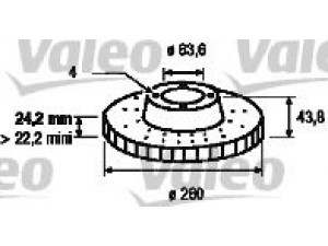 VALEO 186427 stabdžių diskas 
 Dviratė transporto priemonės -> Stabdžių sistema -> Stabdžių diskai / priedai
5025950