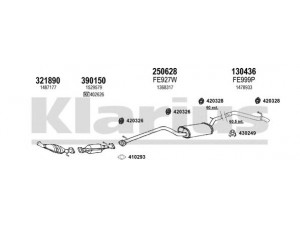 KLARIUS 361942E išmetimo sistema 
 Išmetimo sistema -> Išmetimo sistema, visa