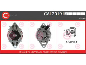 CASCO CAL20191AS kintamosios srovės generatorius 
 Elektros įranga -> Kint. sr. generatorius/dalys -> Kintamosios srovės generatorius
231000S300, LR160727, LR160727B