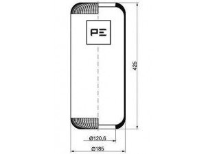 PE Automotive 084.079-70A dėklas, pneumatinė pakaba
003116354, 03116354, 3 116 354