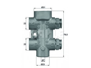 MAHLE ORIGINAL TO 8 80 termostatas, alyvos aušintuvas 
 Variklis -> Tepimas -> Alyvos termostatas
164 501 00 65