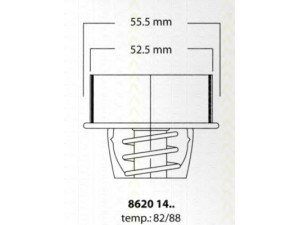 TRISCAN 8620 1482 termostatas, aušinimo skystis 
 Aušinimo sistema -> Termostatas/tarpiklis -> Thermostat
1337.59, 1337.59, 7932585117, 7700 578 467