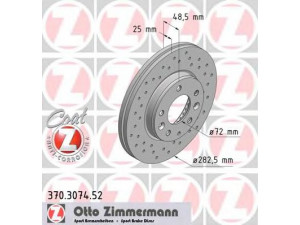 ZIMMERMANN 370.3074.52 stabdžių diskas 
 Dviratė transporto priemonės -> Stabdžių sistema -> Stabdžių diskai / priedai
G26Y3325XA, GJ6Y 33 25 X, GJ6Y-3325XA