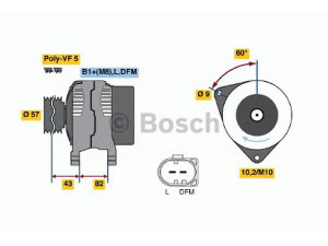 BOSCH 0 986 044 320 kintamosios srovės generatorius 
 Elektros įranga -> Kint. sr. generatorius/dalys -> Kintamosios srovės generatorius
06B 903 016 B, 06B 903 016 E, 06B 903 016 B