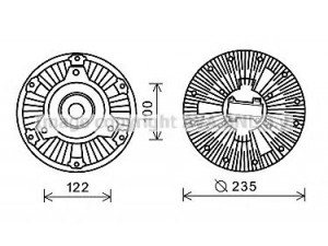 PRASCO MEC264 sankaba, radiatoriaus ventiliatorius 
 Aušinimo sistema -> Radiatoriaus ventiliatorius
0002004123, 0002004422, 0002008822