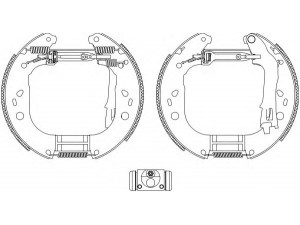 HELLA PAGID 8DB 355 004-851 stabdžių trinkelių komplektas 
 Techninės priežiūros dalys -> Papildomas remontas
93803341, 7082149, 7083041, 77362452