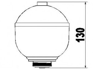 SERCORE 155437 pakabos sfera, pneumatinė pakaba 
 Pakaba -> Važiavimo aukščio kontrolė/hidraulinė pakaba
527704, 5437354, 5451376, 95666763