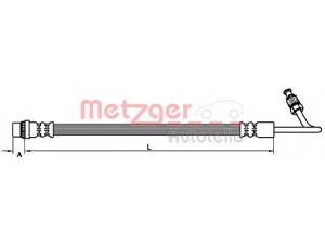 METZGER 4110110 stabdžių žarnelė 
 Stabdžių sistema -> Stabdžių žarnelės
8200062202