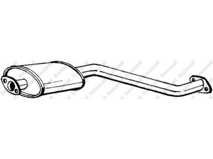 BOSAL 145-421 vidurinis duslintuvas 
 Išmetimo sistema -> Duslintuvas
20300-37G10, 20300-37G17, 20300-38G00