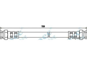 APEC braking HOS3358 stabdžių žarnelė 
 Stabdžių sistema -> Stabdžių žarnelės
5944002, 7563852, 7603330, 7563852