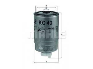 KNECHT KC 43 kuro filtras 
 Techninės priežiūros dalys -> Papildomas remontas
26561118, 1902138, 1930010, 4764725