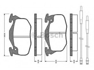 BOSCH 0 986 TB2 550 stabdžių trinkelių rinkinys, diskinis stabdys 
 Techninės priežiūros dalys -> Papildomas remontas
95 659 340, 95 659 616, 95 666 970