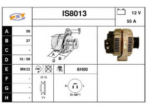 SNRA IS8013 kintamosios srovės generatorius 
 Elektros įranga -> Kint. sr. generatorius/dalys -> Kintamosios srovės generatorius
8944139970