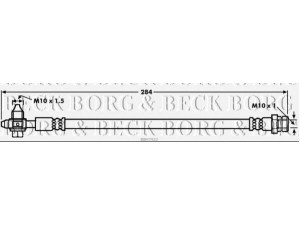 BORG & BECK BBH7922 stabdžių žarnelė 
 Stabdžių sistema -> Stabdžių žarnelės
1K0611775D, 5C0611775C, 1K0 611 775D