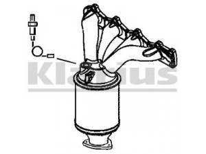 KLARIUS 322005 katalizatoriaus keitiklis 
 Išmetimo sistema -> Katalizatoriaus keitiklis
849160, 24407027, R1620064, 24407027