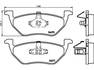 HELLA PAGID 8DB 355 014-951 stabdžių trinkelių rinkinys, diskinis stabdys 
 Techninės priežiūros dalys -> Papildomas remontas
4592554, 4717737, 4780682, 5L8Z2200AA