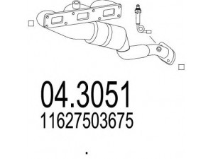 MTS 04.3051 katalizatoriaus keitiklis 
 Išmetimo sistema -> Katalizatoriaus keitiklis
11627503675