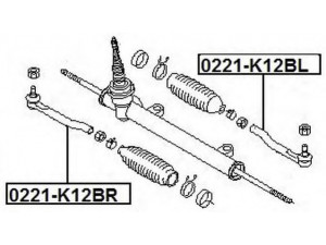 ASVA 0221-K12BR skersinės vairo trauklės galas 
 Vairavimas -> Vairo mechanizmo sujungimai
48520-AX600