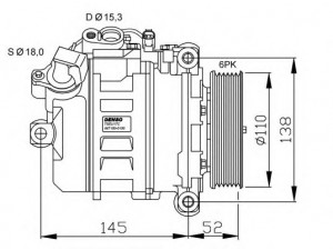 NRF 32435G kompresorius, oro kondicionierius 
 Oro kondicionavimas -> Kompresorius/dalys
64509174803, 64526918753, 64526956715