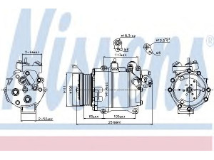 NISSENS 89245 kompresorius, oro kondicionierius 
 Oro kondicionavimas -> Kompresorius/dalys
38800RZYA01, 38810RZYA01