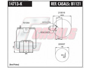 CASALS B1121 dėklas, pneumatinė pakaba 
 Pakaba -> Pneumatinė pakaba
MLF7035, 1076594, 20554755