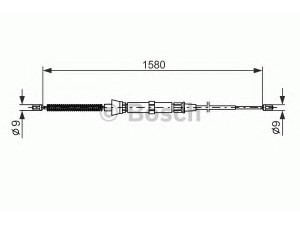 BOSCH 1 987 477 806 trosas, stovėjimo stabdys 
 Stabdžių sistema -> Valdymo svirtys/trosai
6Q0 609 721 J, 6Q0 609 721 N, 6Q0 609 721 J