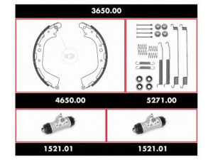WOKING 3650.00 stabdžių rinkinys, būgniniai stabdžiai 
 Stabdžių sistema -> Būgninis stabdys -> Stabdžių remonto rinkinys