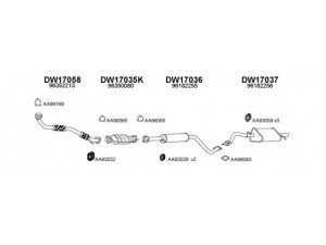 VENEPORTE 170023 išmetimo sistema 
 Išmetimo sistema -> Išmetimo sistema, visa