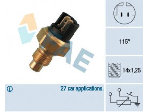 FAE 34010 siuntimo blokas, aušinimo skysčio temperatūra 
 Elektros įranga -> Jutikliai
J0-767751, 77 00 755 595, 77 00 758 464