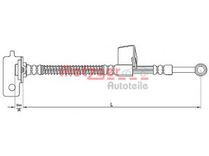 METZGER 4110137 stabdžių žarnelė 
 Stabdžių sistema -> Stabdžių žarnelės
58731-1C000