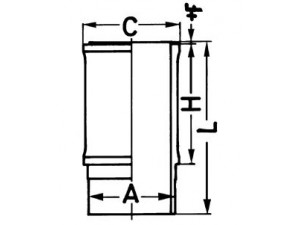KOLBENSCHMIDT 89645110 cilindro įvorė 
 Variklis -> Cilindrai/stūmokliai