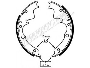 TRUSTING 040.118 stabdžių trinkelių komplektas 
 Techninės priežiūros dalys -> Papildomas remontas
91075465, 91112875, 91112944, 93803341