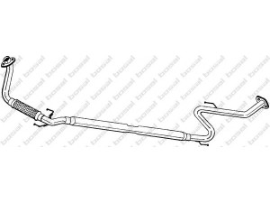 BOSAL 291-455 priekinis duslintuvas 
 Išmetimo sistema -> Duslintuvas
17410-16080