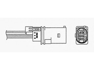 NGK 92043 lambda jutiklis 
 Elektros įranga -> Jutikliai
96 871 607 80, AV6Q-9D375-AA, 96 871 607 80