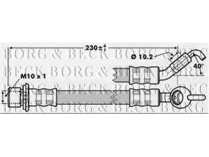 BORG & BECK BBH7238 stabdžių žarnelė 
 Stabdžių sistema -> Stabdžių žarnelės
9094702C50