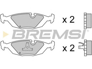 BREMSI BP2236 stabdžių trinkelių rinkinys, diskinis stabdys 
 Techninės priežiūros dalys -> Papildomas remontas
34111154398, 34111159273, 34211153196