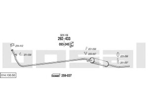 BOSAL 014.130.50 išmetimo sistema 
 Išmetimo sistema -> Išmetimo sistema, visa