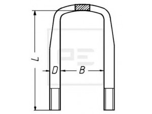 PE Automotive 015.176-10A lingės spaustukas