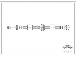 CORTECO 19026387 stabdžių žarnelė 
 Stabdžių sistema -> Stabdžių žarnelės
7M0611701D, 7335771, 7M0611701D