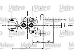 VALEO 350725 pagrindinis cilindras, stabdžiai 
 Stabdžių sistema -> Pagrindinis stabdžių cilindras
4601-E3, 4601E3, 71739992, 9567211580