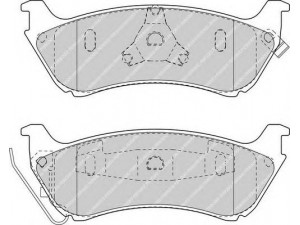 FERODO FDB1401 stabdžių trinkelių rinkinys, diskinis stabdys 
 Techninės priežiūros dalys -> Papildomas remontas
1634200120, 1634200420, 1634202420