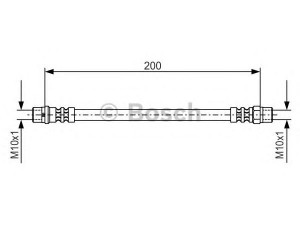 BOSCH 1 987 476 403 stabdžių žarnelė 
 Stabdžių sistema -> Stabdžių žarnelės
34 32 1 159 524