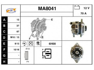 SNRA MA8041 kintamosios srovės generatorius
BP4W18300, BP4W18300C, LR170758