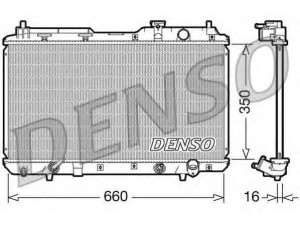 DENSO DRM40010 radiatorius, variklio aušinimas 
 Aušinimo sistema -> Radiatorius/alyvos aušintuvas -> Radiatorius/dalys
19010P3F901, 19010P3F902