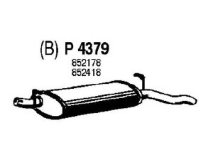 FENNO P4379 galinis duslintuvas 
 Išmetimo sistema -> Duslintuvas
852178