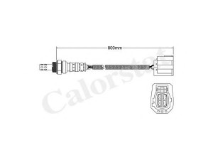 CALORSTAT by Vernet LS140657 lambda jutiklis 
 Variklis -> Variklio elektra
L3A1-18-861A, L3A1-18-861A9U, L3A1-18-861B