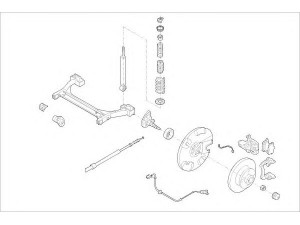 DELPHI VW-01720-R rato pakaba 
 Ašies montavimas/vairavimo mechanizmas/ratai -> Prekių paieška pagal schemą